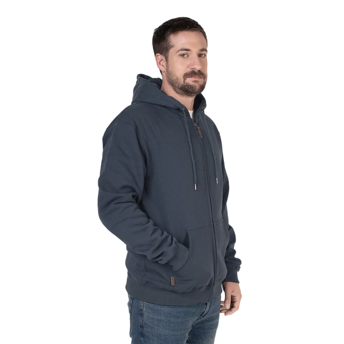 LENGA - Polerón Hombre Lenga con Capucha y Cierre Metal Lingue Sustentable