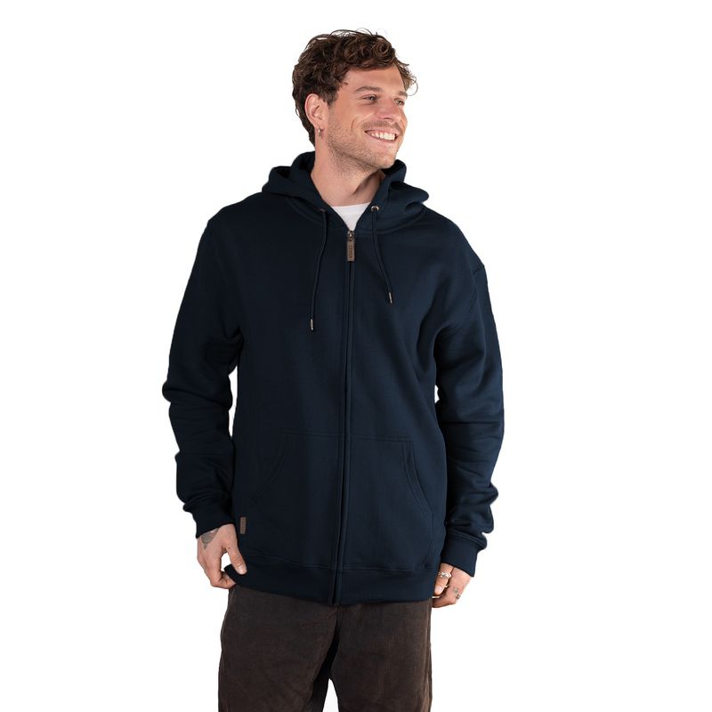 LENGA - Polerón hombre con Capucha y Cierre YKK Lingue.