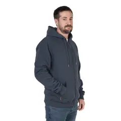 LENGA - Polerón Hombre con Capucha y Cierre Metal Lingue Sustentable