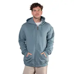 LENGA - Polerón Hombre con Capucha y Cierre Metal Lingue Sustentable