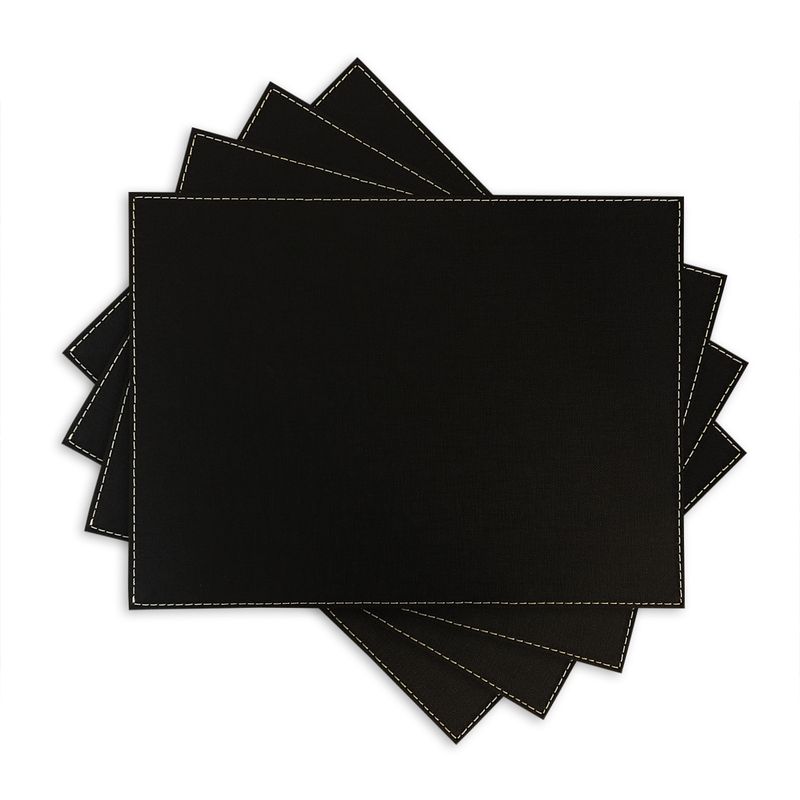 DAVANTI - Set 4 Individuales Raven Rectangular