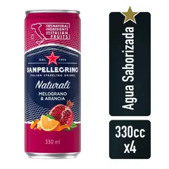 SAN PELLEGRINO - Melograno & Arancia Naturalli Latax4 de 330cc