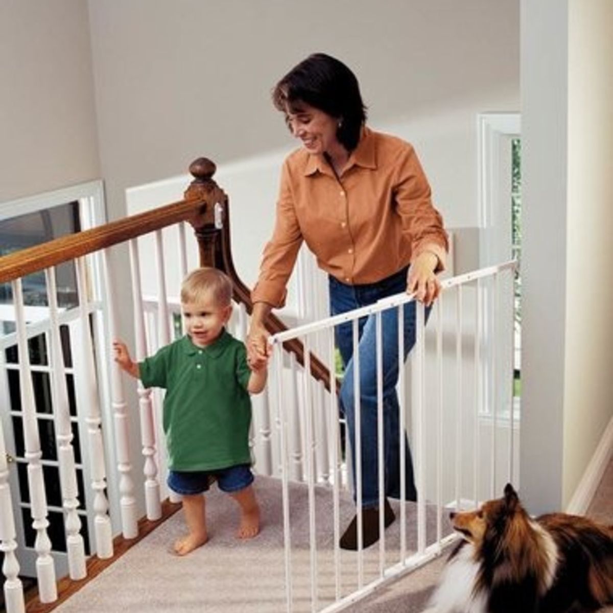 KIDCO - Puerta de Seguridad para Escalera (ancho 63cm - 108cm) - Blanco