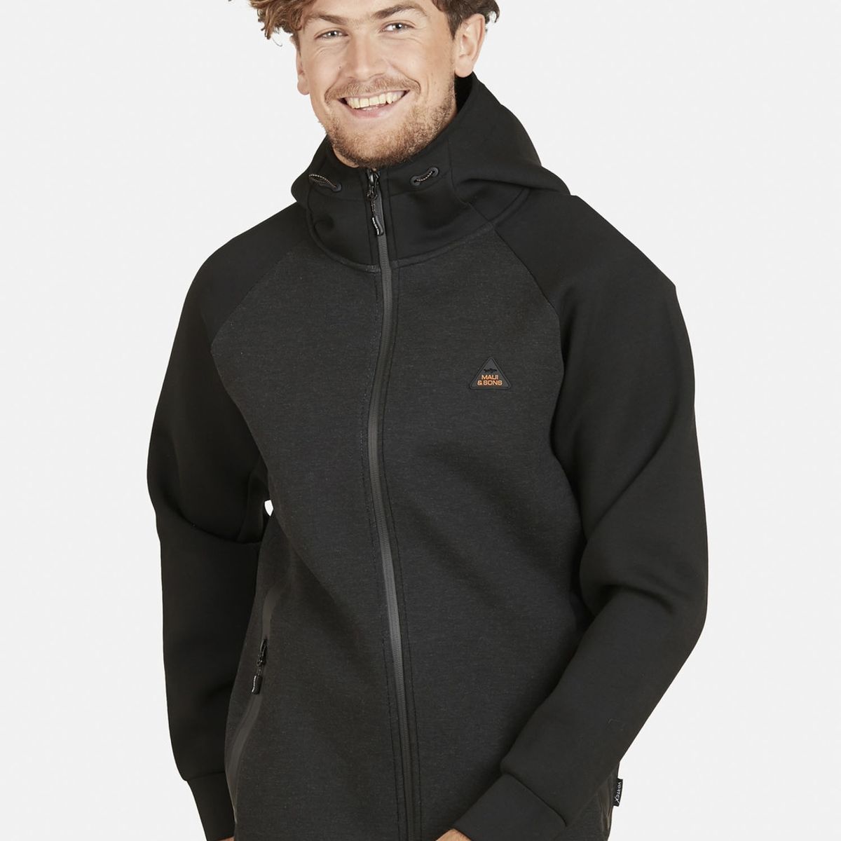 MAUI AND SONS - Poleron VORTEX EXTREME Hombre Gris Maui and Sons