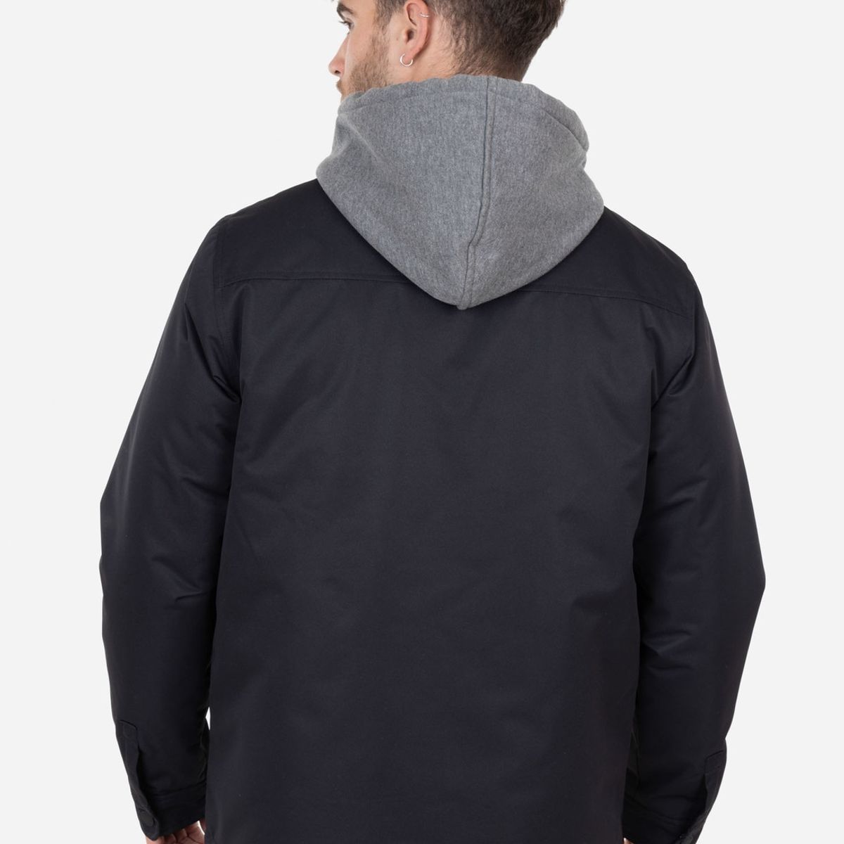 MAUI AND SONS - Casaca HOOD Hombre Negro MAUI AND SONS