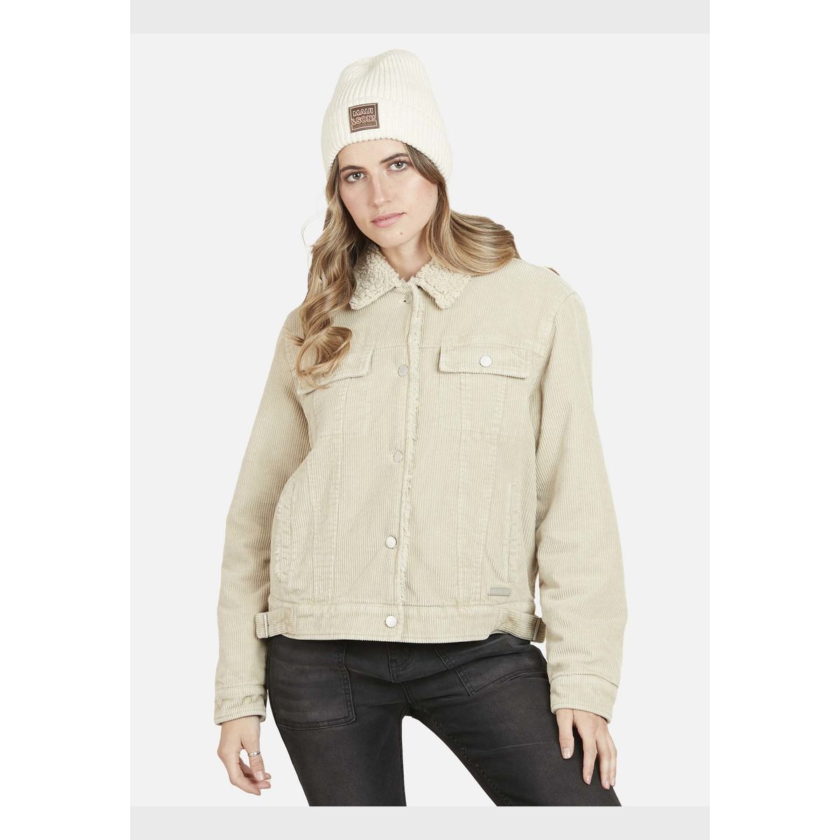 MAUI AND SONS - Casaca ANEZKA Mujer Café Maui and Sons