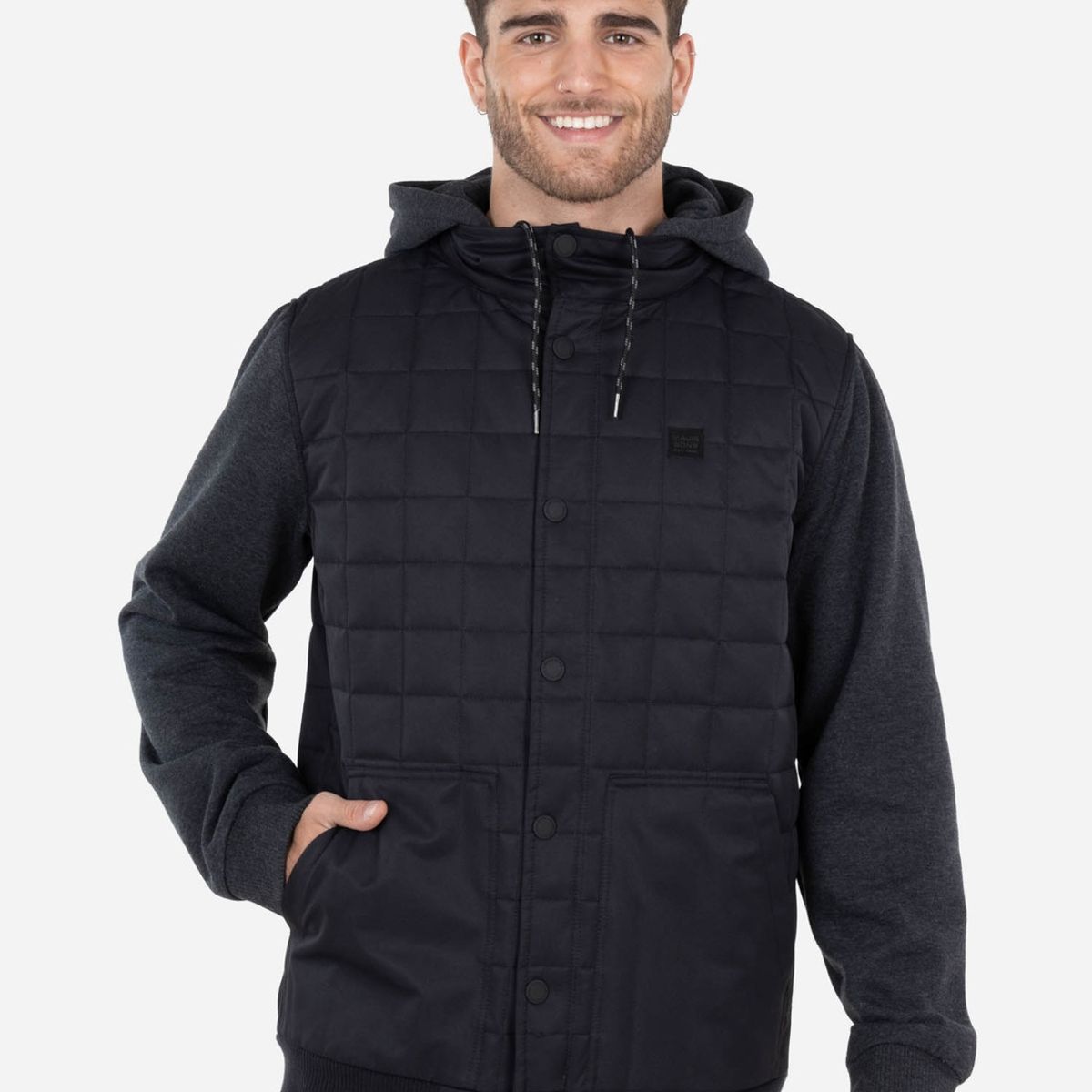 MAUI AND SONS - Casaca BOMBER SOLID Hombre Negro Maui and Sons