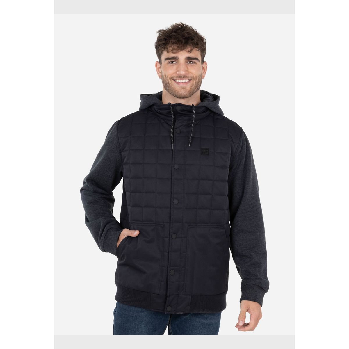 MAUI AND SONS - Casaca BOMBER SOLID Hombre Negro Maui and Sons