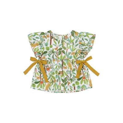 Imagen 2 del producto Conjunto Safari Blusa y Shorts Multicolor Verde