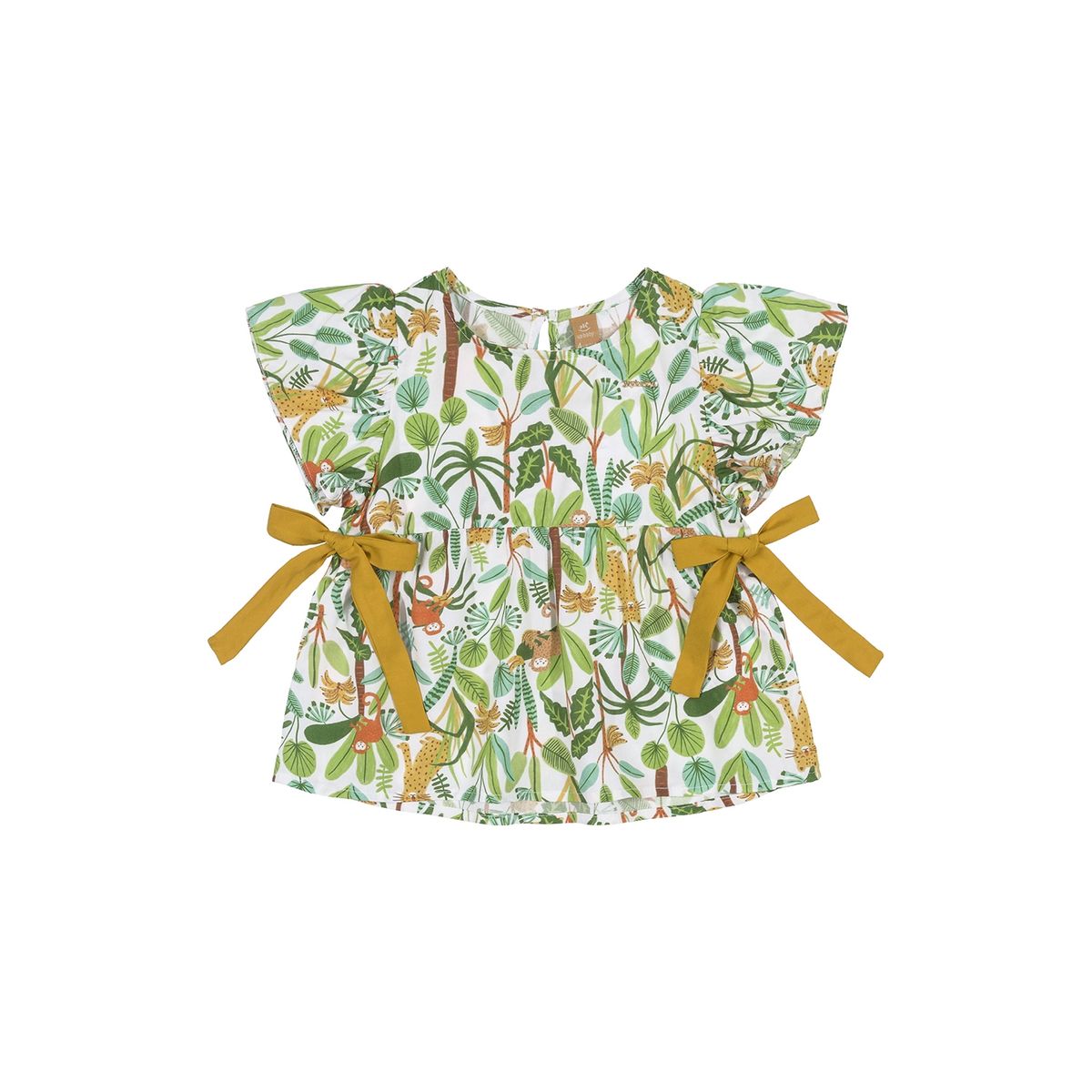 UP BABY - Conjunto Safari Blusa y Shorts Multicolor Verde Up Baby