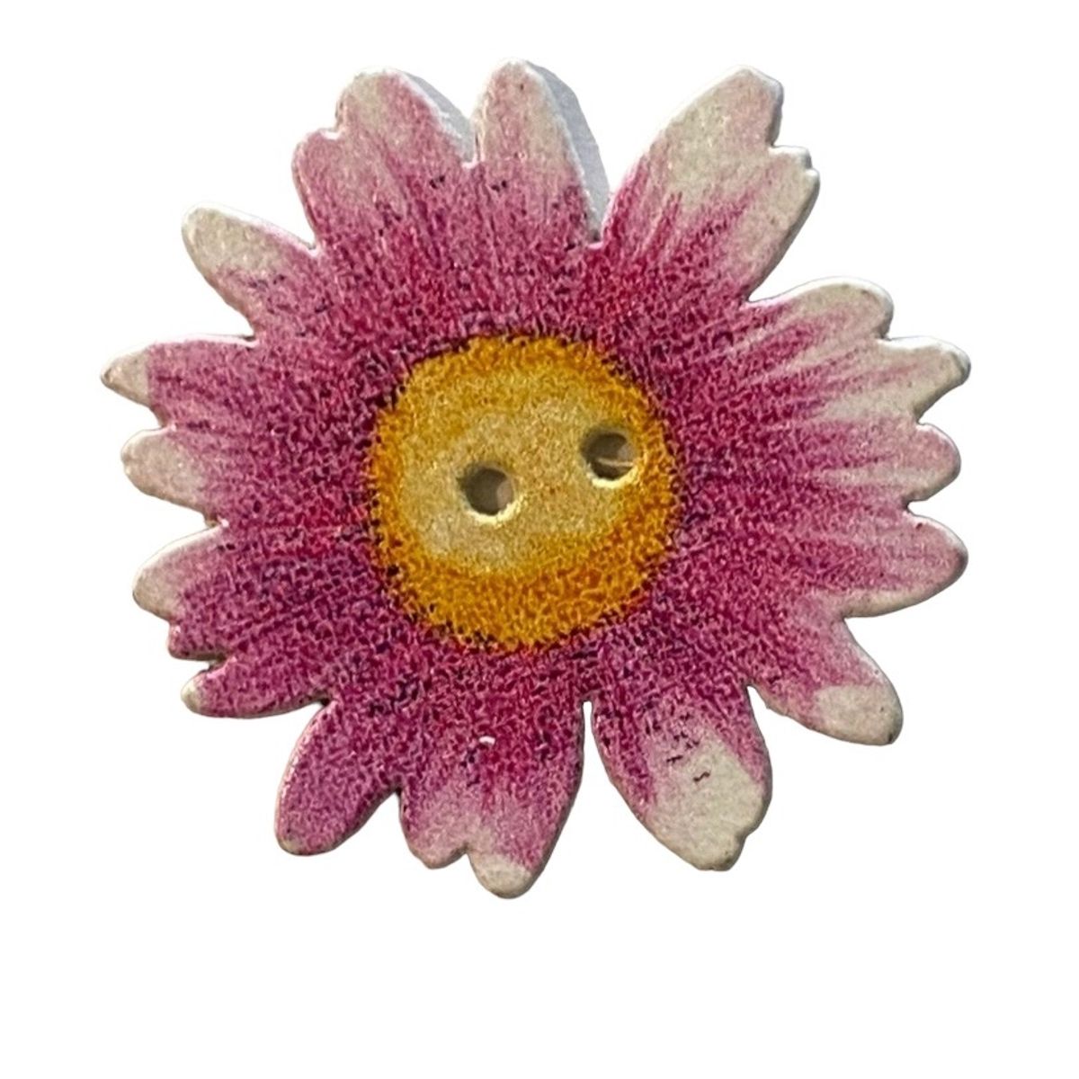 GENERICO - Set botones Madera 10 Unidades Pétalos grandes