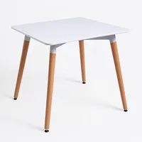 Mesa Cuadrada de Comedor Eames 80x80cm - Blanca