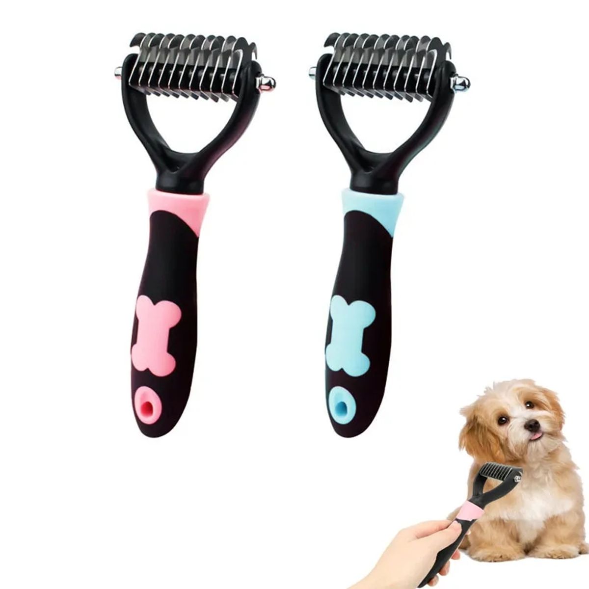 GENERICO - Cepillo Profesional Quita Elimina Nudos Pelo Muerto Mascotas