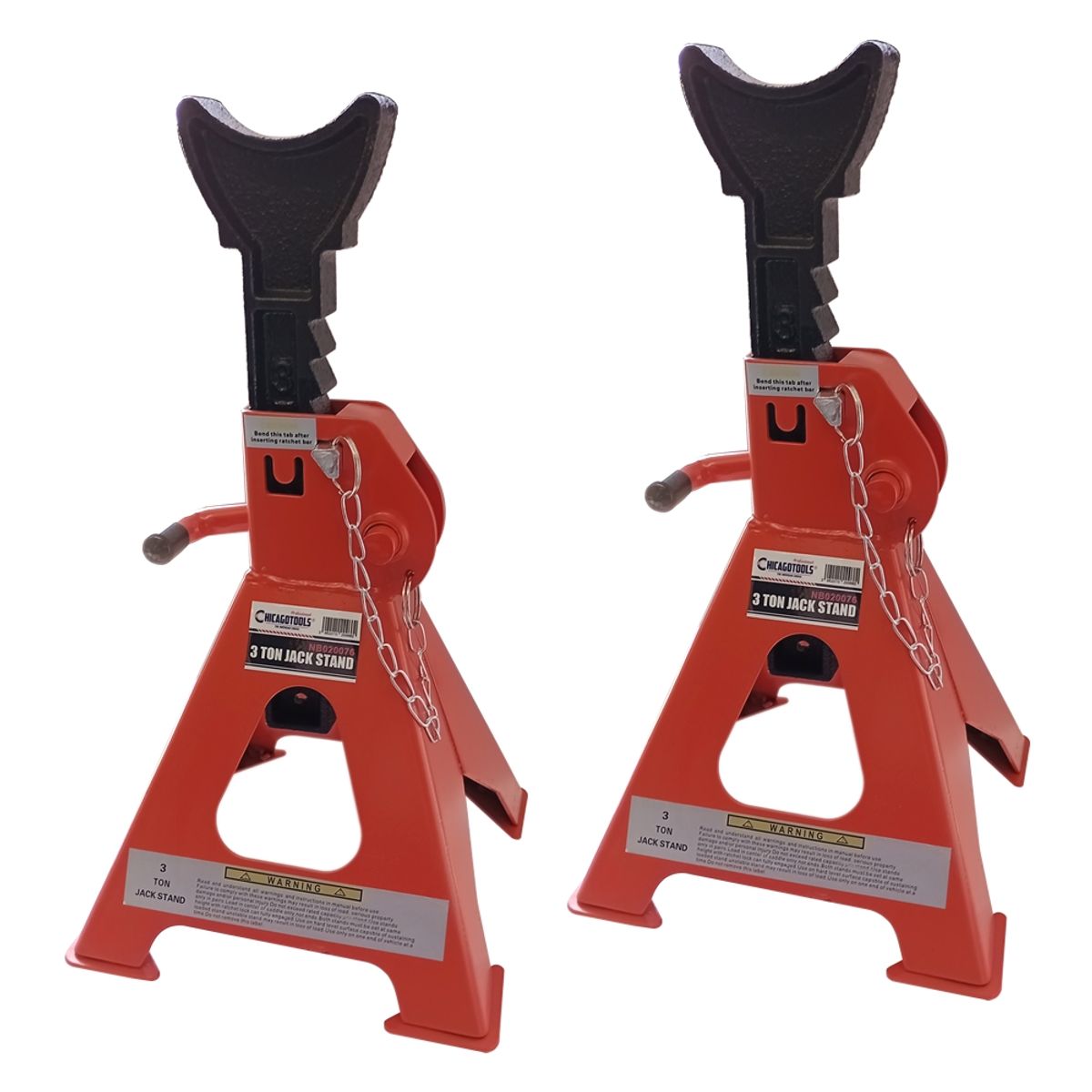 GENERICO - Banquillo Caballete Soporte 3 Toneladas 2 Pcs