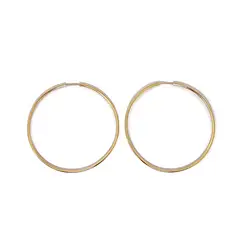 ANDREA COGGIOLA JOYAS - Aros Argollas 57mm Enchapado Oro 18K