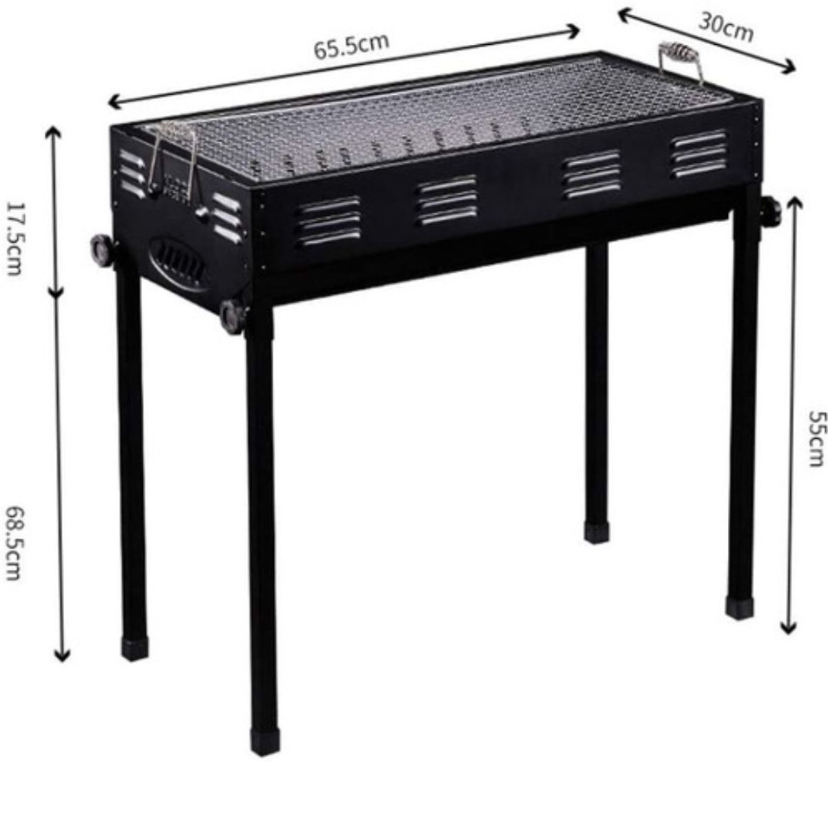 GENERICO - Parrilla Asado Rectangular 66.5x30.5x64cm Bighouse