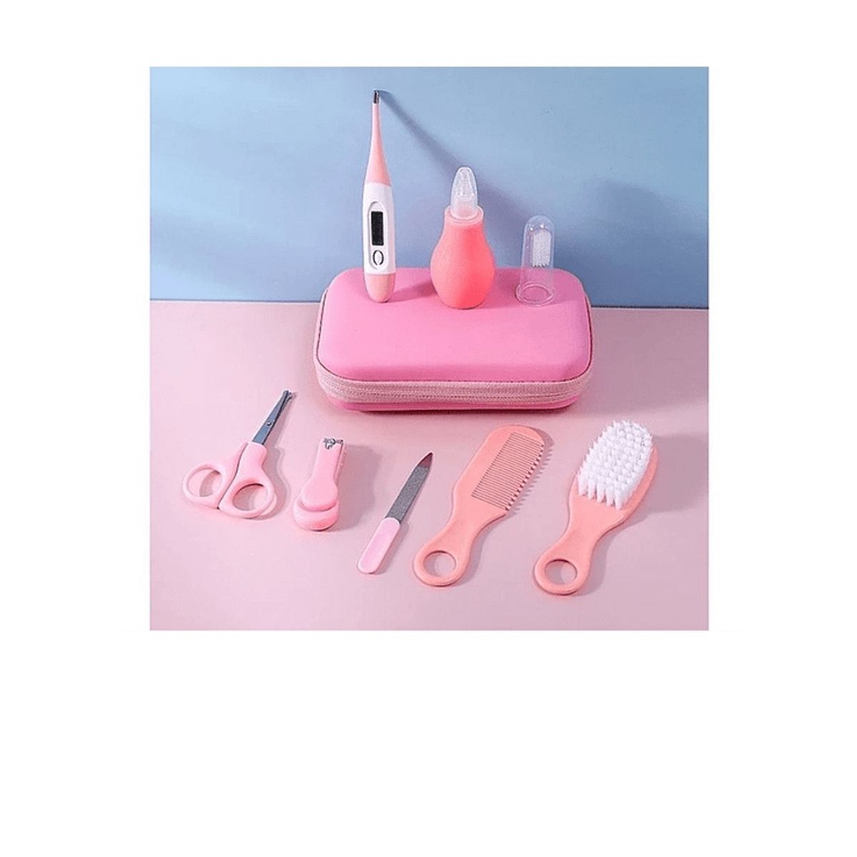 GENERICO - Set de cuidados para bebés 8 piezas, Set Manicure niña