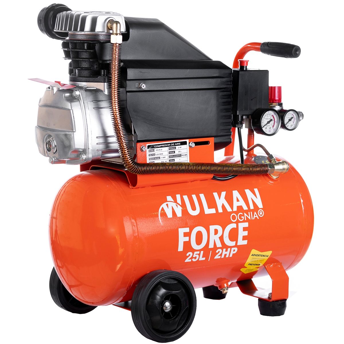 WULKAN OGNIA - Compresor Aire 25L 2HP Wulkan WK-CE-25