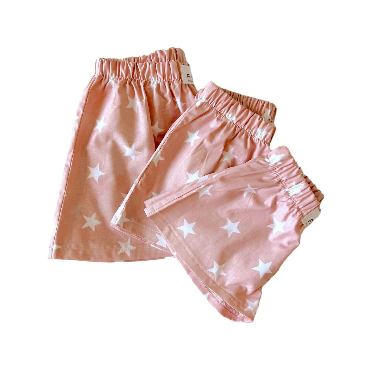 FAMBYPJ - short infantil palo rosa hecho en algodón orgánico