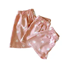 FAMBYPJ - Short infantil palo rosa hecho en algodón orgánico