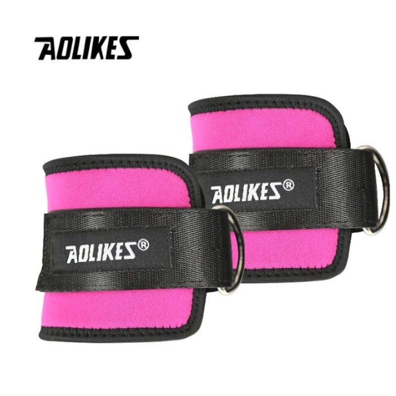 AOLIKES - Pack Tobilleras Polea Ejercicio Gluteos Aolike Pink