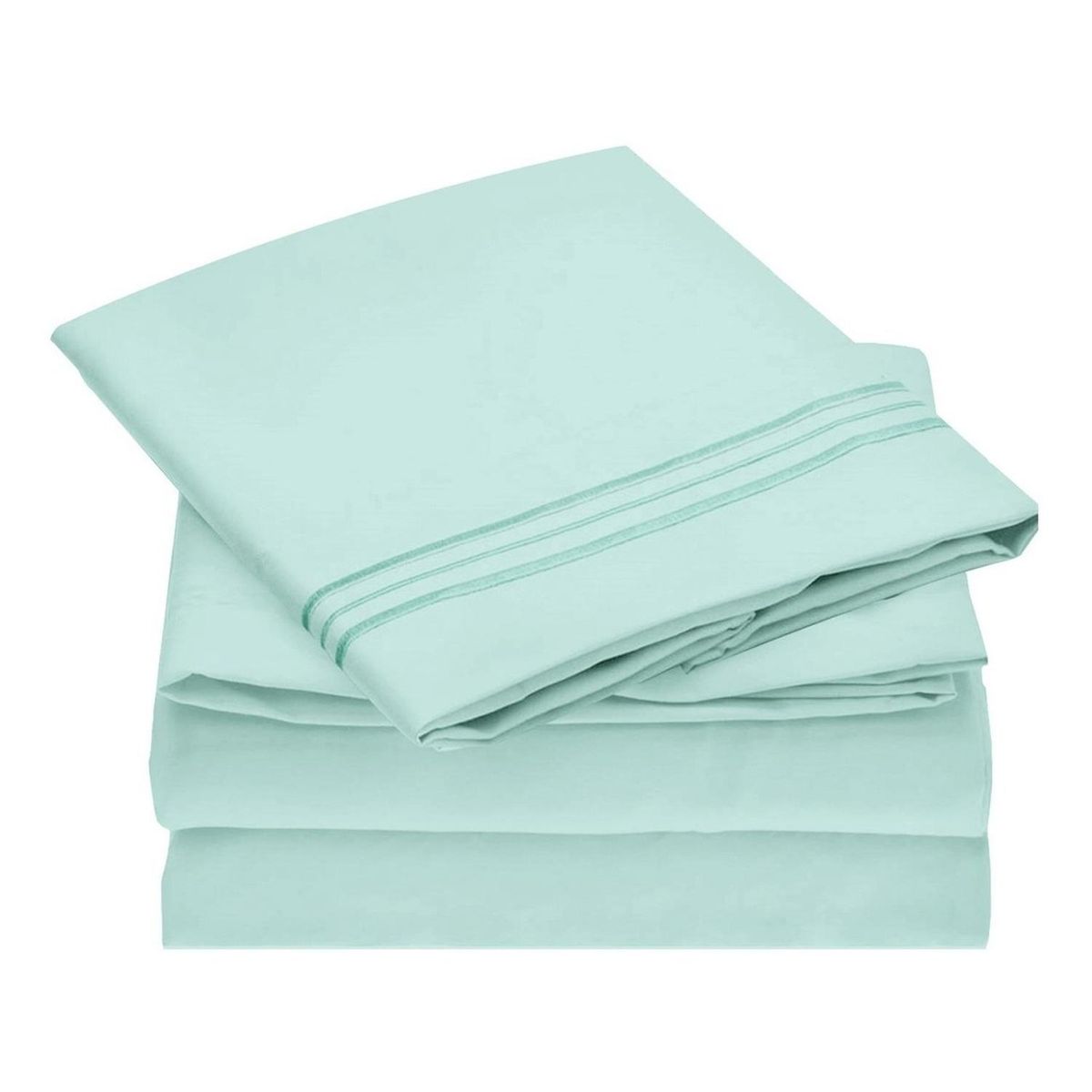 CASATUA - Sabana 1800 Hotel Ultra Suave Funda Bordada - Turquesa - 1,5 plazas