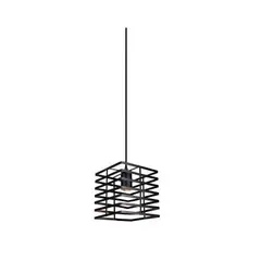 GENERICO - Lampara Colgante Tipo Jaula Cuadrada Fierro Moderno.