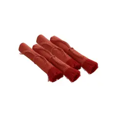 BELLAVISTA OVEJA TOME - Set 4 Individuales Tela Rafia Rojo
