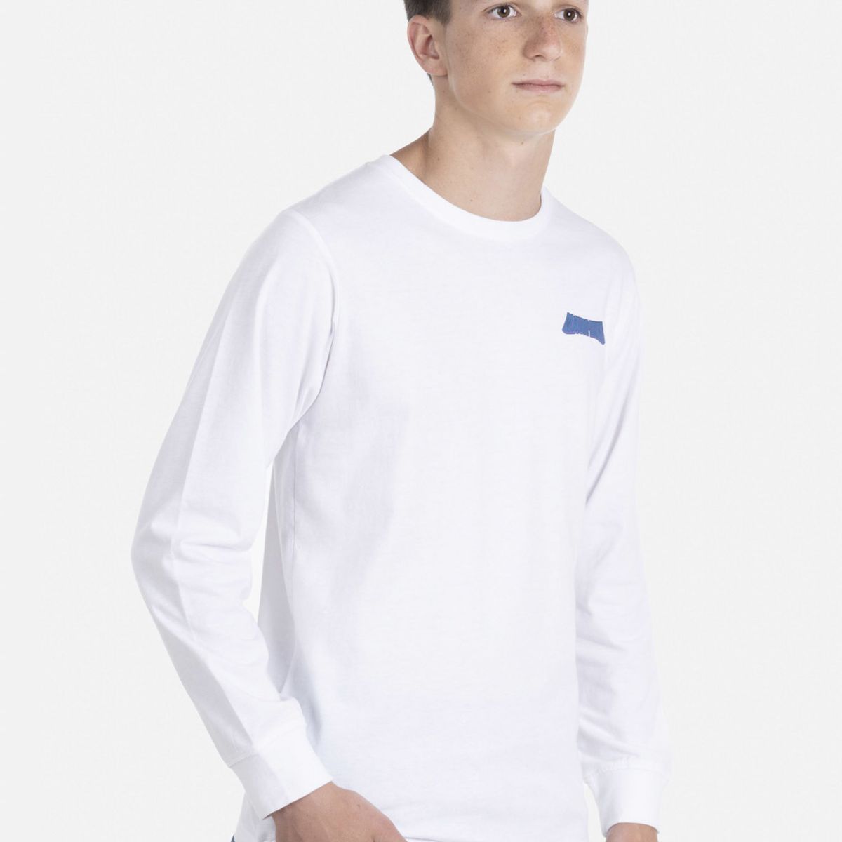 MAUI AND SONS - Polera SURF CO. LS TEE Juvenil Blanco Maui & Sons