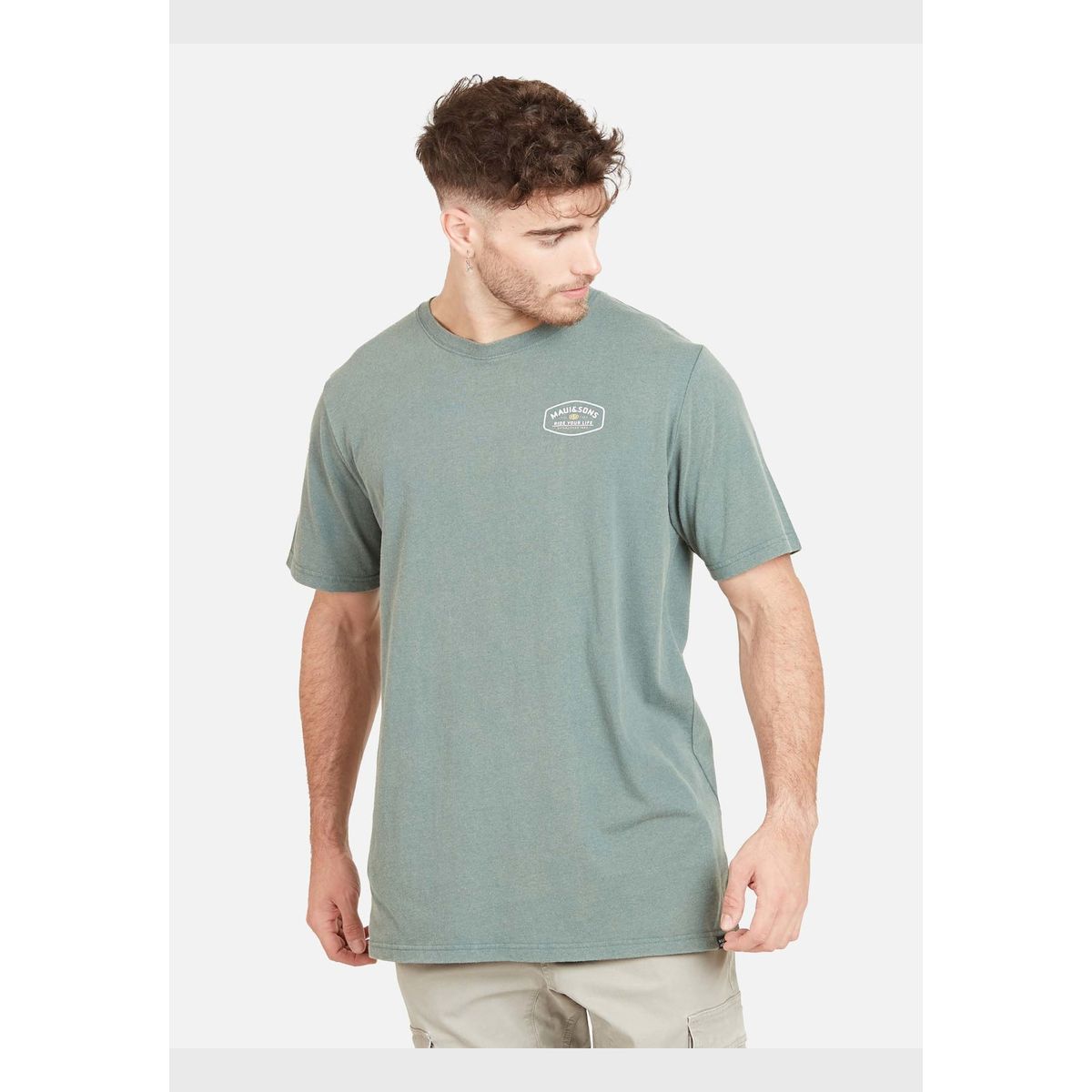 MAUI AND SONS - Polera RETRO COOKIE SS TEE Hombre Verde Maui & Sons