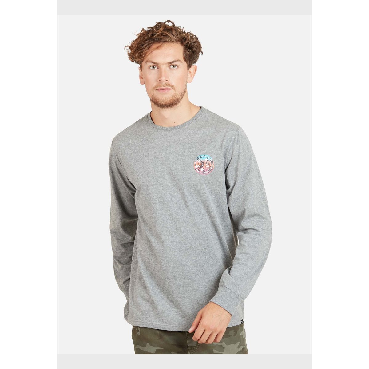 MAUI AND SONS - Polera LOS ANGELES Hombre Gris Maui & Sons