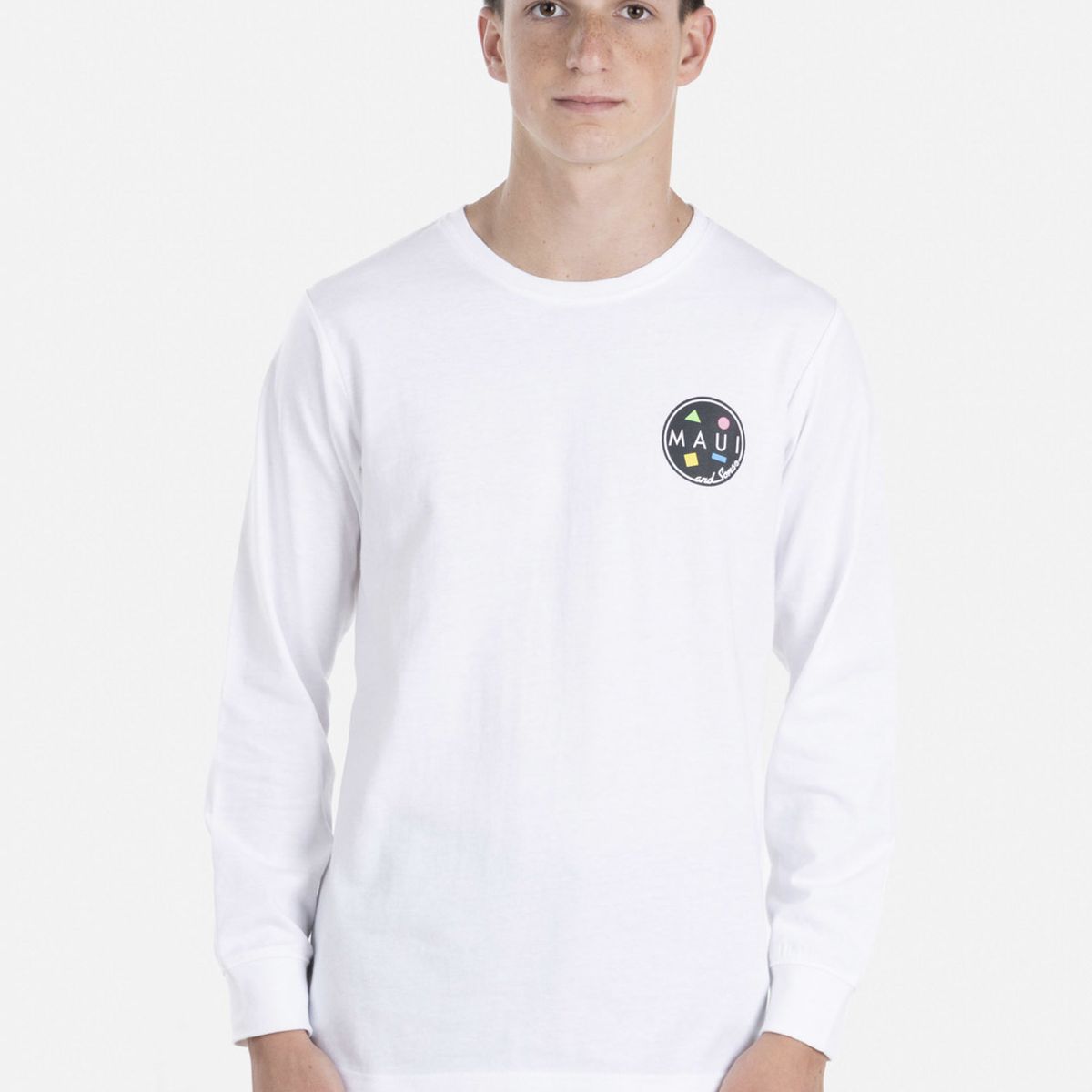 MAUI AND SONS - Polera COOKIE 80S Juvenil Blanco Maui & Sons