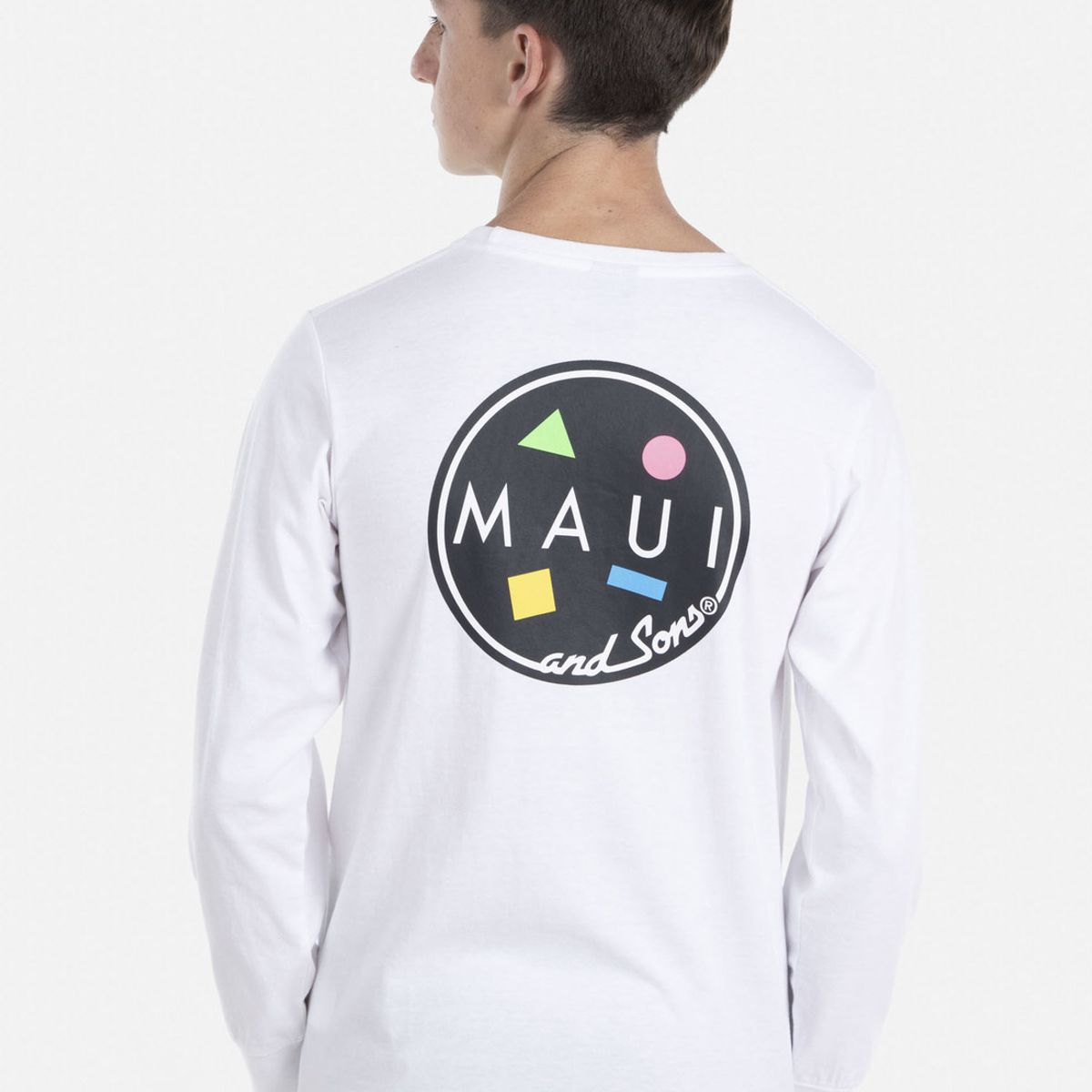 MAUI AND SONS - Polera COOKIE 80S Juvenil Blanco Maui & Sons