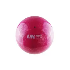 UK TIME - BALON GIMNASIA RITMICA GLITTER LISO 6" 320 GRS UKTIME ROSA