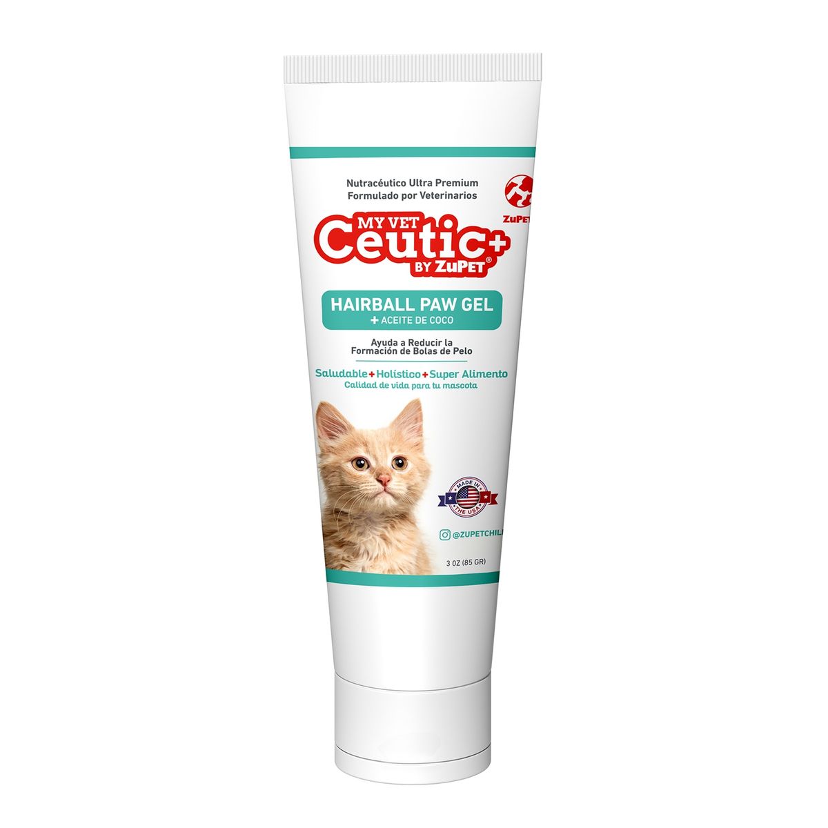 GENERICO - Suplemento en gel para Gatos - REDUCE La FORMACIÓN de BOLAS DE PELO