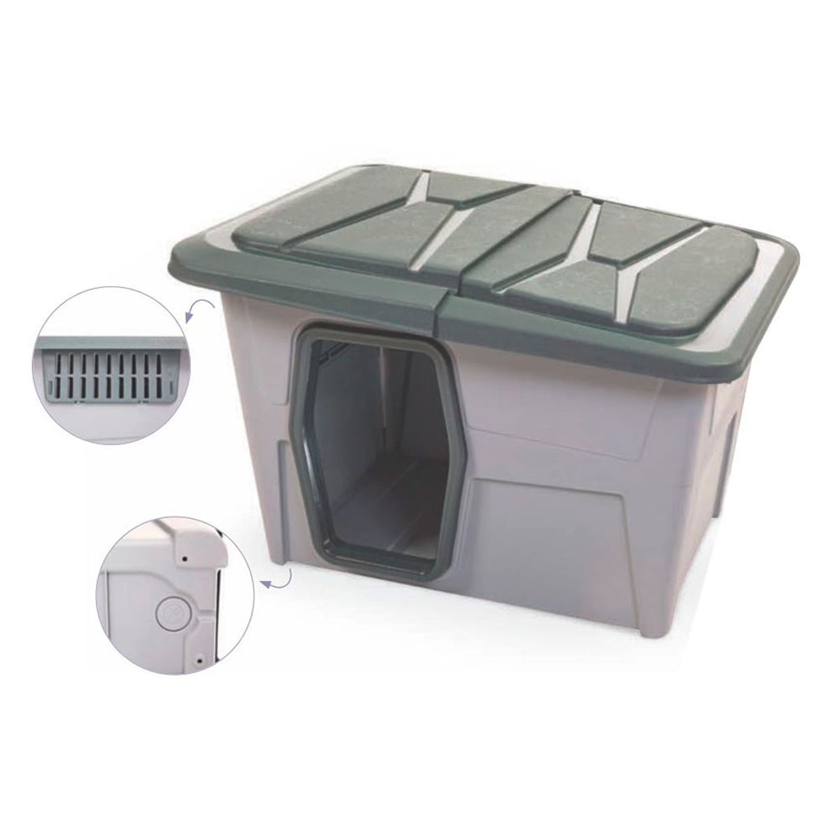 MPS - Casa para Perro Mediana BARAKA 93X73X60cm  MPS