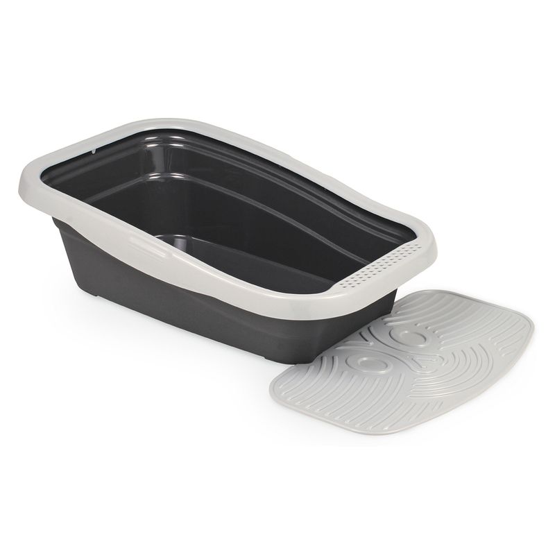 MPS - Arenero para Gato Nella Gris con alfombra MPS