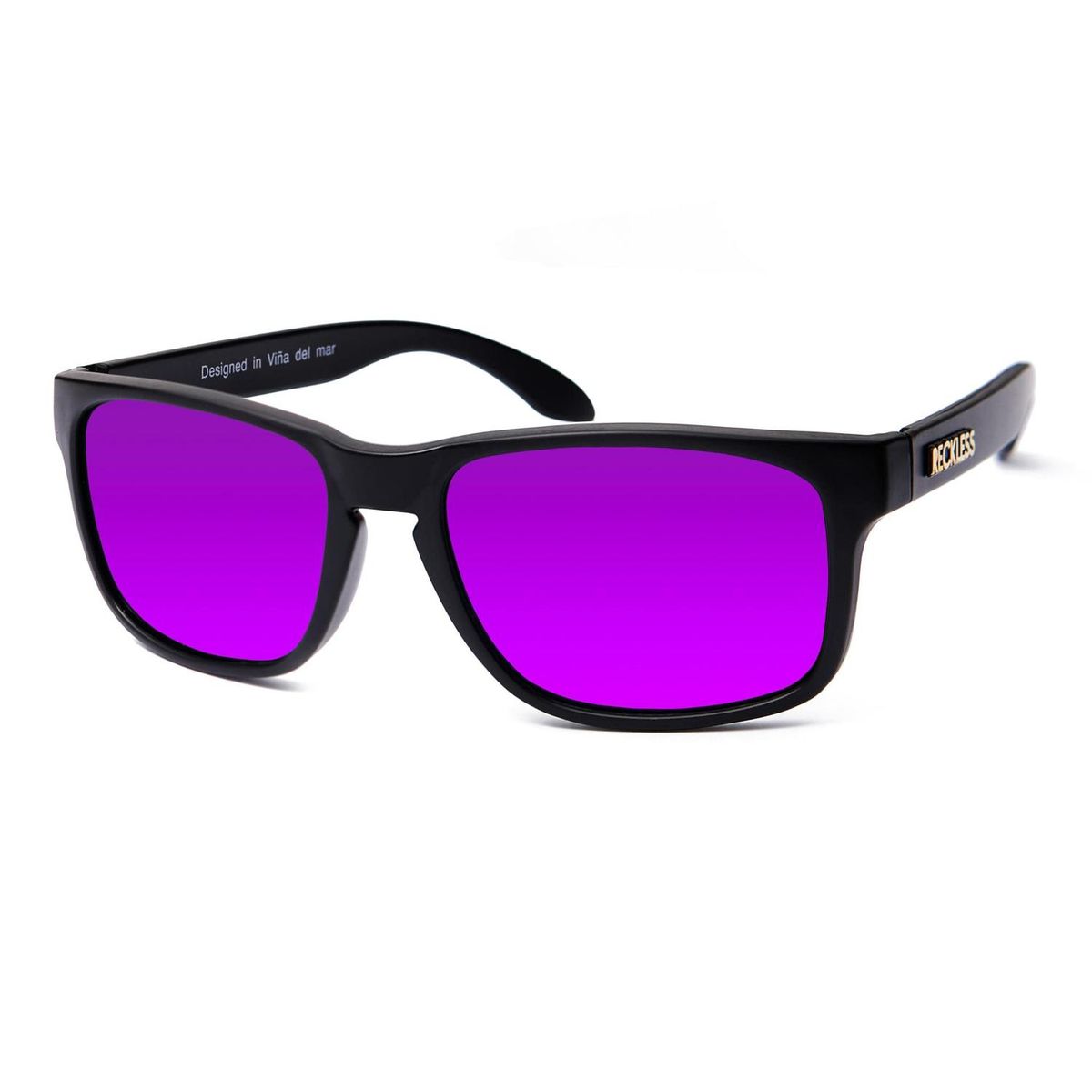 RECKLESS - Lentes de Sol Reckless Crank V2 Black/purple blue uv 400