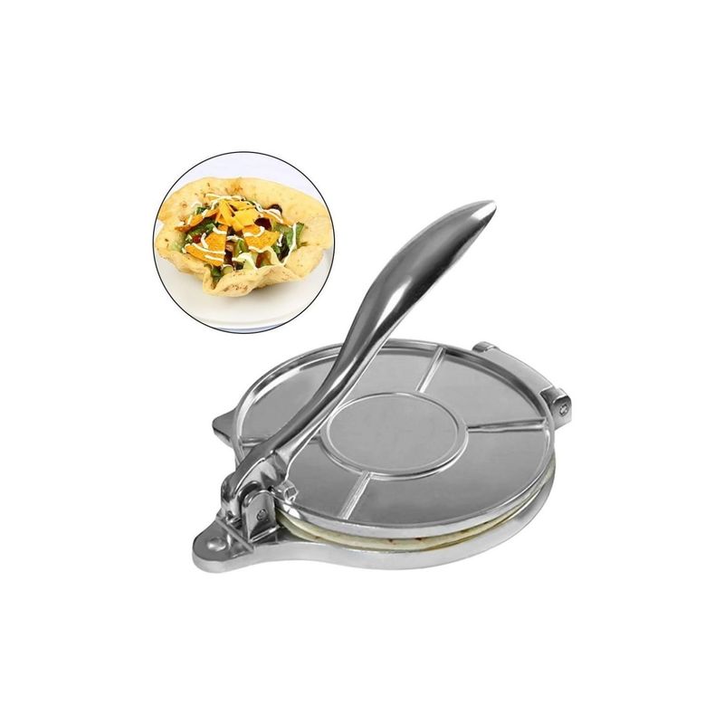 GENERICO - Prensa Para Tortillas 8 Pulgadas Cocina Acero Inoxidable