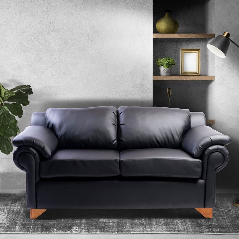 SOFA DOS CUERPOS NEGRO GRECIA