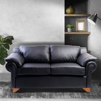 SOFA DOS CUERPOS NEGRO GRECIA.
