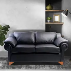 MUEBLES NEW - SOFA DOS CUERPOS NEGRO GRECIA