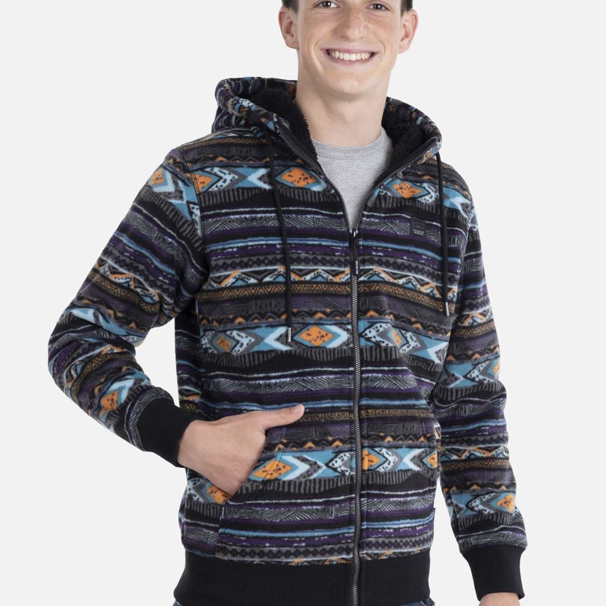 MAUI AND SONS - Poleron CRAZY WAVES Juvenil Multicolor Maui and Sons