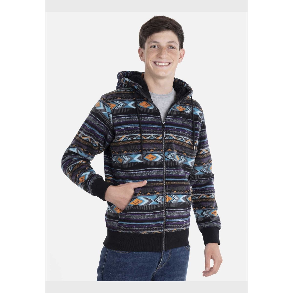 MAUI AND SONS - Poleron CRAZY WAVES Juvenil Multicolor Maui and Sons