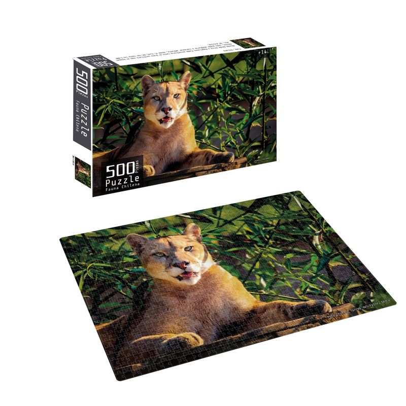 PRONOBEL - Puzzle 500 Piezas Fauna Chilena Puma Nobel Gift
