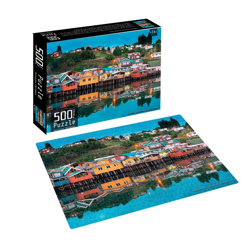 PRONOBEL - Puzzle 500 Piezas Paisajes Chilenos Chiloé Nobel Gift