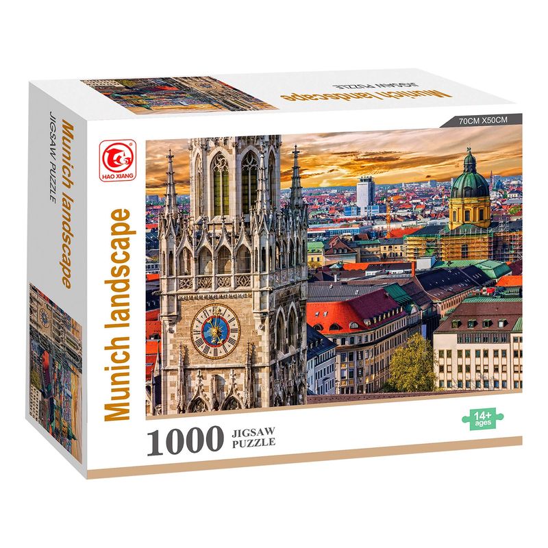 PRONOBEL - Puzzle 1000 Piezas Paisajes 23x19 cm Múnich Nobel Gift
