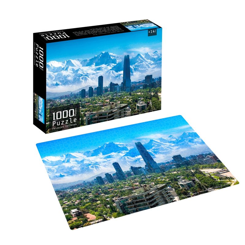 PRONOBEL - Puzzle 1000 Piezas Paisajes Chilenos Santiago Nobel Gift