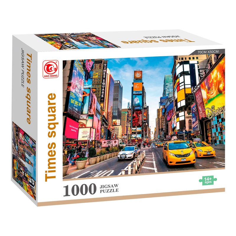 PRONOBEL - Puzzle 1000 Piezas Paisajes 23x19 cm Times Square Nobel Gift