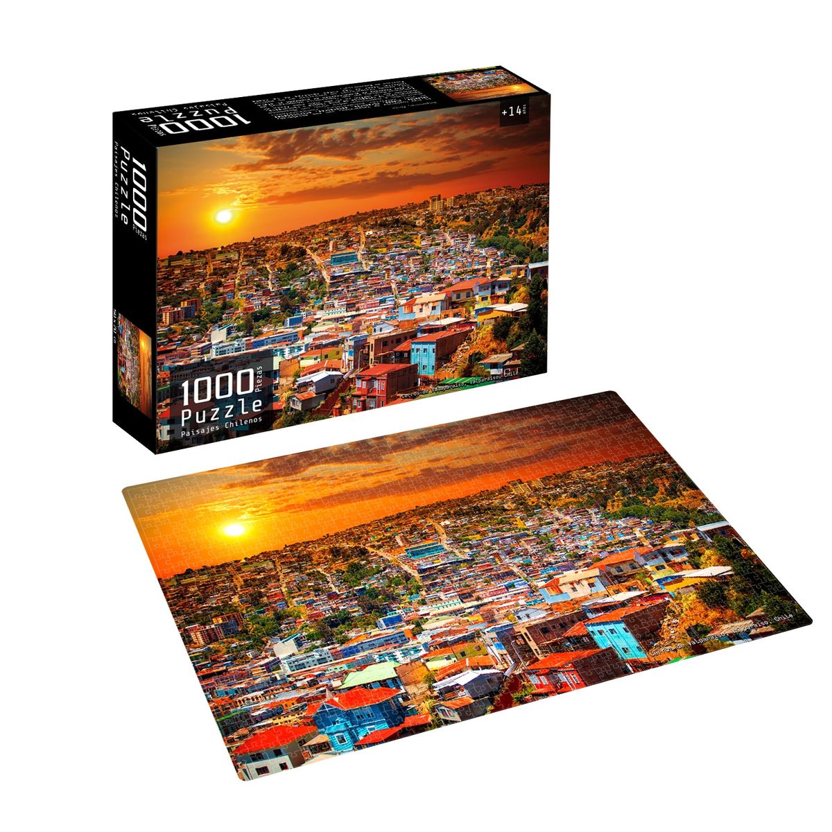PRONOBEL - Puzzle 1000 Piezas Paisajes Chilenos Valparaíso Nobel Gift